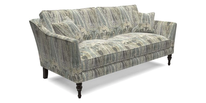 Brunel 3 Seater Sofa in V&A Threads of India Mughal Garden Safari Hunter