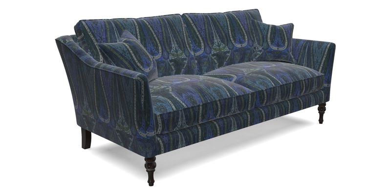 Brunel 3 Seater Sofa in V&A Threads of India Mughal Garden Safari Hunter