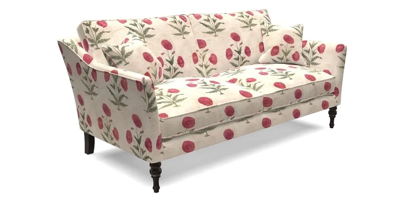 Brunel 3 Seater Sofa in V&A Threads of India Mughal Garden Safari Hunter