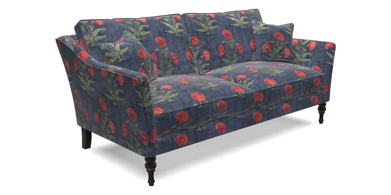 Brunel 3 Seater Sofa in V&A Threads of India Mughal Garden Safari Hunter