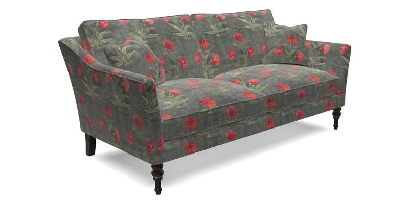 Brunel 3 Seater Sofa in V&A Threads of India Mughal Garden Safari Hunter