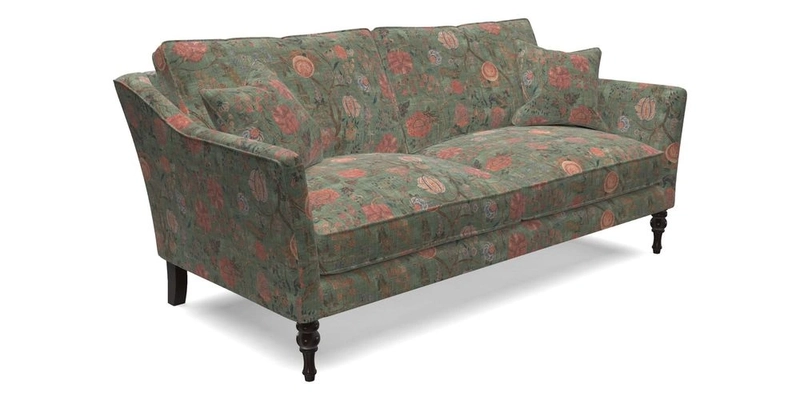 Brunel 3 Seater Sofa in V&A Threads of India Mughal Garden Safari Hunter