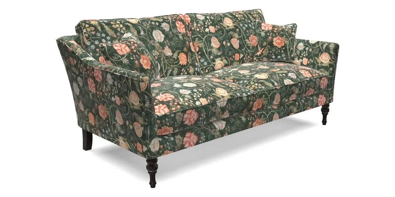 Brunel 3 Seater Sofa in V&A Threads of India Mughal Garden Safari Hunter