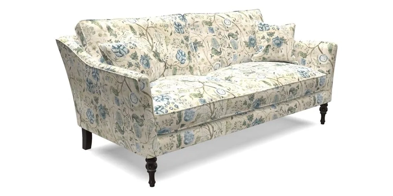 Brunel 3 Seater Sofa in V&A Threads of India Mughal Garden Safari Hunter