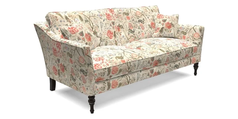 Brunel 3 Seater Sofa in V&A Threads of India Mughal Garden Safari Hunter