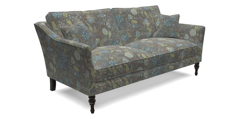 Brunel 3 Seater Sofa in V&A Threads of India Mughal Garden Safari Hunter