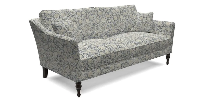 Brunel 3 Seater Sofa in V&A Threads of India Mughal Garden Safari Hunter