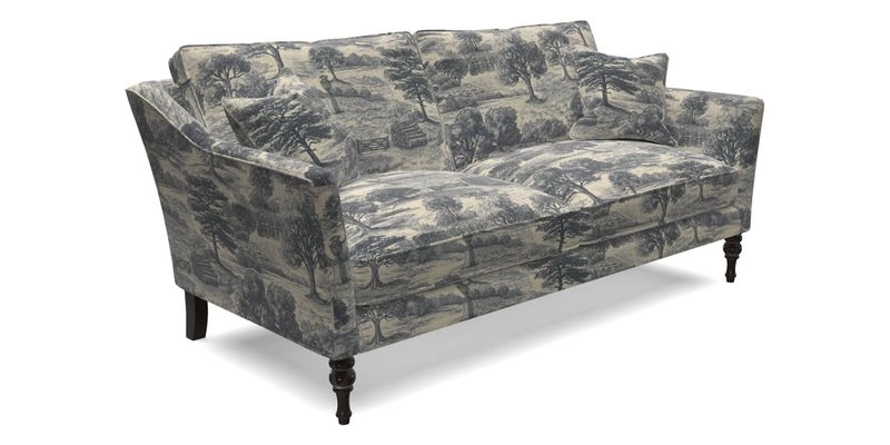 Brunel 3 Seater Sofa in V&A Threads of India Mughal Garden Safari Hunter