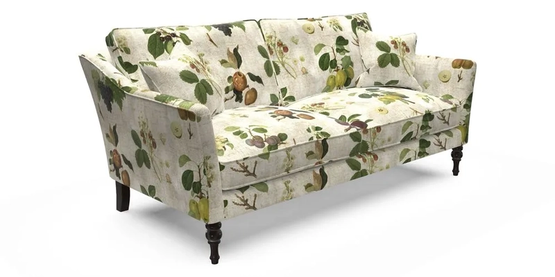 Brunel 3 Seater Sofa in V&A Threads of India Mughal Garden Safari Hunter