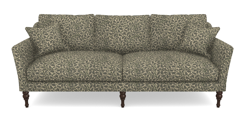 Product photograph of Brunel 4 Seater In V A Drawn From Nature Collection - Oak Tree - Dark Green from Sofas and Stuff Limited