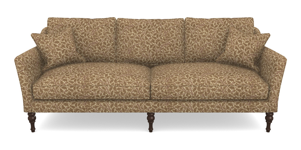 Product photograph of Brunel 4 Seater In V A Drawn From Nature Collection - Oak Tree - Terracotta from Sofas and Stuff Limited