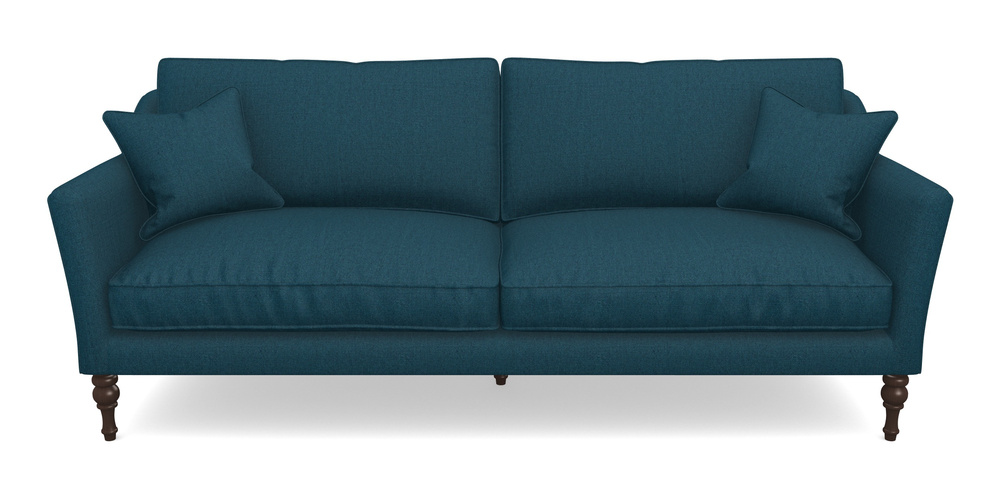 Product photograph of Brunel 4 Seater In Plain Linen Cotton - Ink Pot from Sofas and Stuff Limited