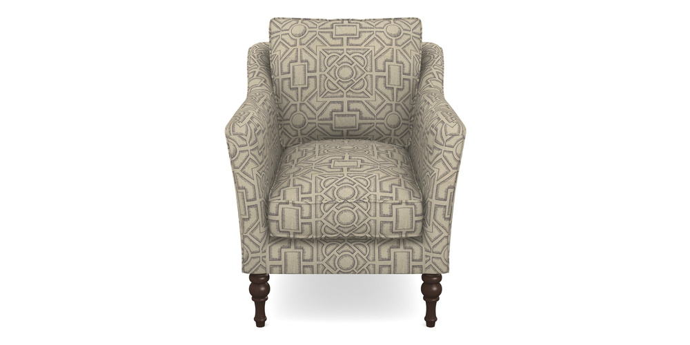 Product photograph of Brunel Chair In Rhs Collection - Large Knot Garden Linen - Grey from Sofas and Stuff Limited