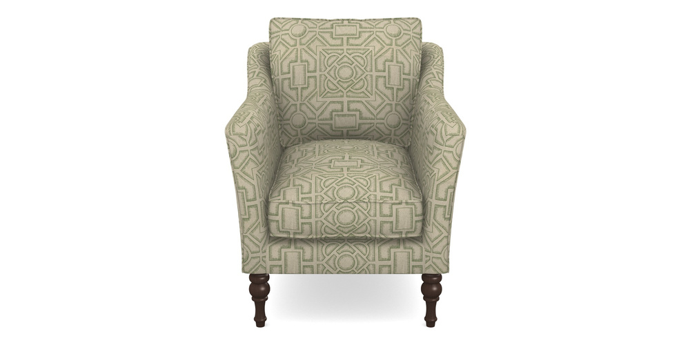 Product photograph of Brunel Chair In Rhs Collection - Large Knot Garden Linen - Green from Sofas and Stuff Limited