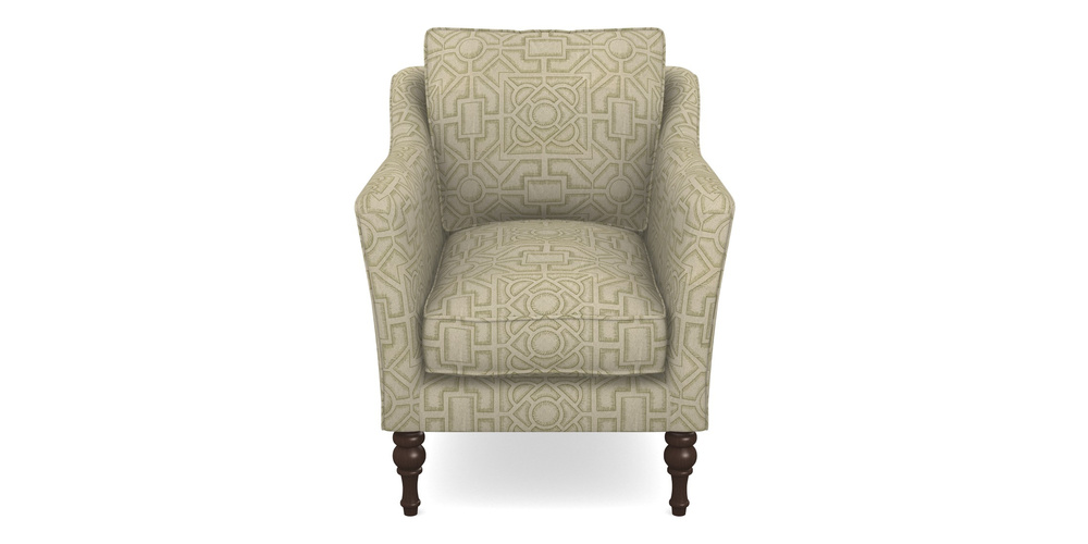 Product photograph of Brunel Chair In Rhs Collection - Large Knot Garden Linen - Olive from Sofas and Stuff Limited