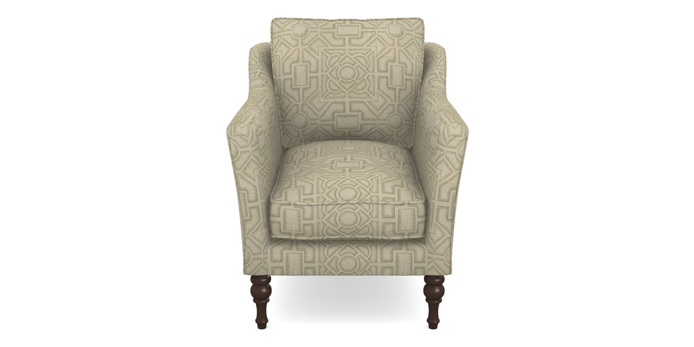 Product photograph of Brunel Chair In Rhs Collection - Large Knot Garden Linen - Pistachio from Sofas and Stuff Limited