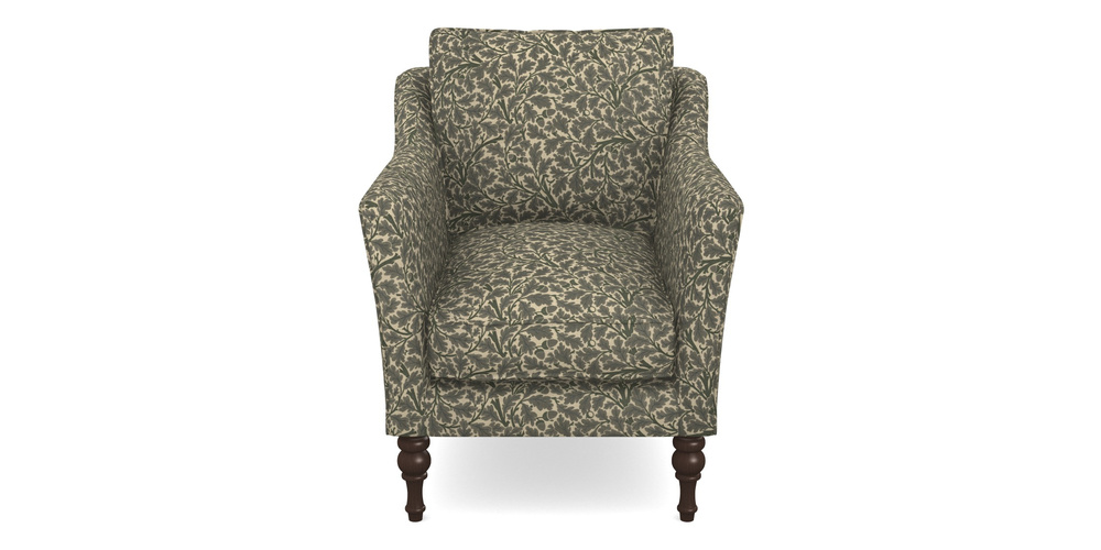 Product photograph of Brunel Chair In V A Drawn From Nature Collection - Oak Tree - Dark Green from Sofas and Stuff Limited