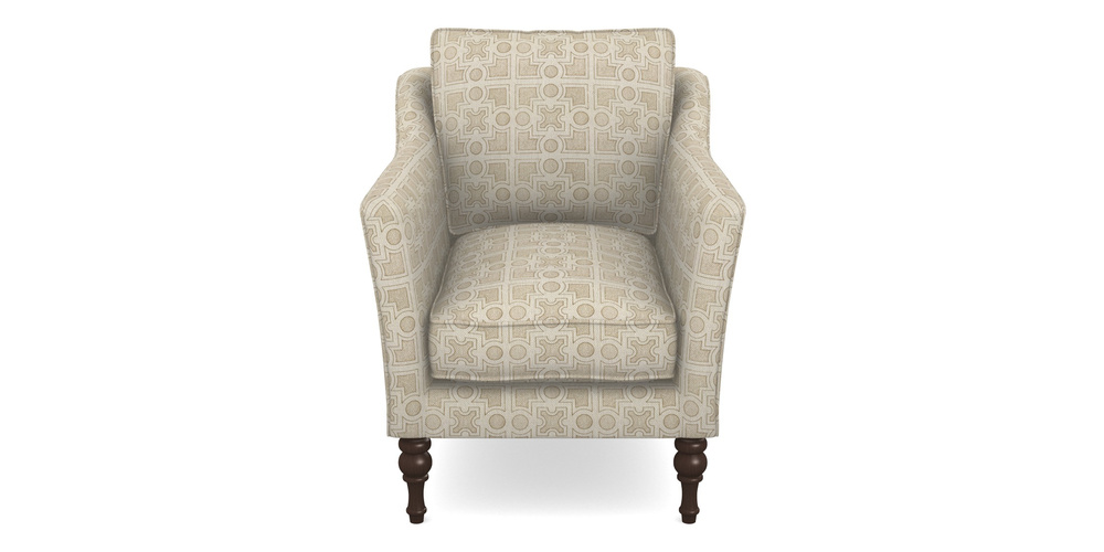 Product photograph of Brunel Chair In Rhs Collection - Small Knot Garden Cotton Weave - Gold from Sofas and Stuff Limited