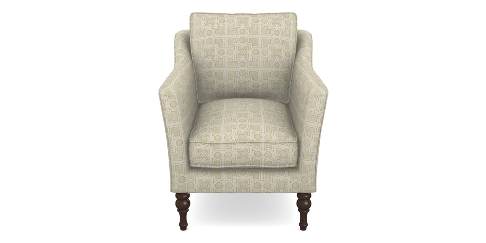 Product photograph of Brunel Chair In Rhs Collection - Small Knot Garden Cotton Weave - Olive from Sofas and Stuff Limited