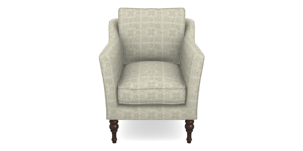 Product photograph of Brunel Chair In Rhs Collection - Small Knot Garden Cotton Weave - Pistachio from Sofas and Stuff Limited