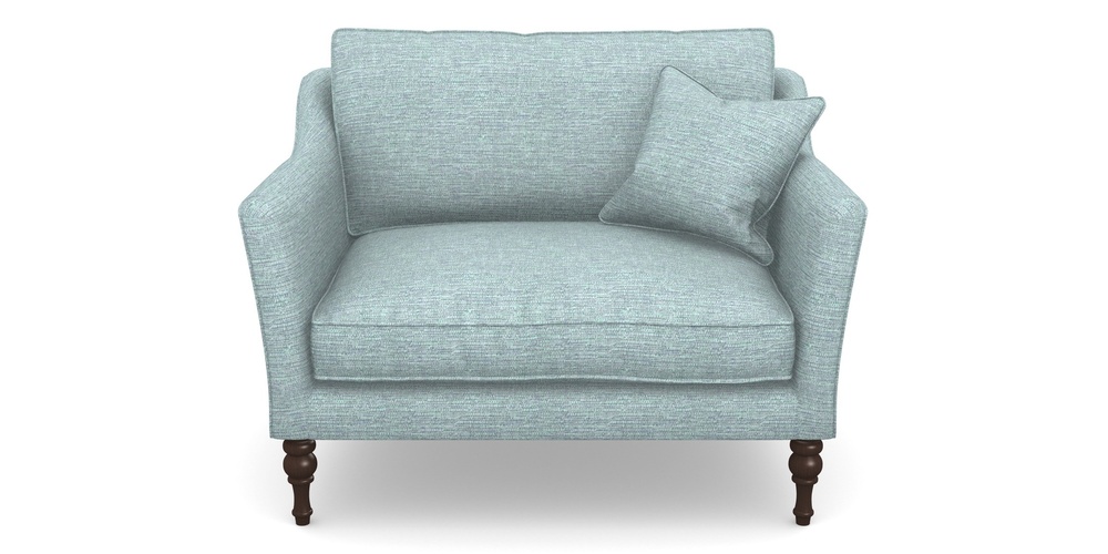 Product photograph of Brunel Snuggler In Aqua Clean Hove - Duck Egg from Sofas and Stuff Limited