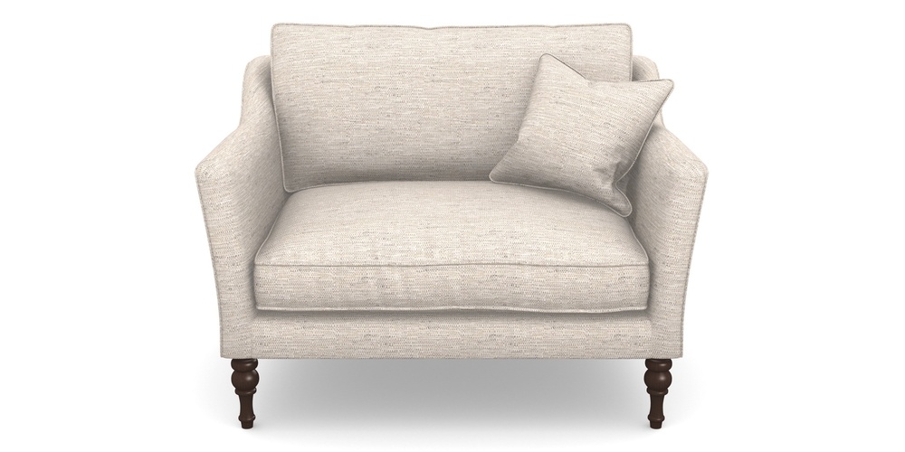 Product photograph of Brunel Snuggler In Aqua Clean Hove - Oatmeal from Sofas and Stuff Limited