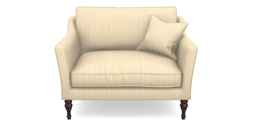 Product photograph of Brunel Snuggler In Cloth 22 - Racing Stripes Ayr - Lemon from Sofas and Stuff Limited