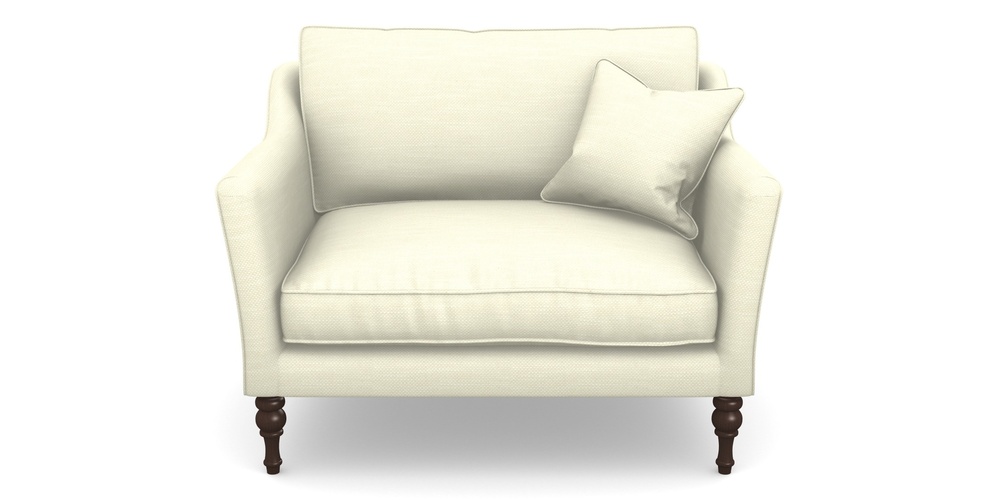 Product photograph of Brunel Snuggler In Basket Weave - Cream from Sofas and Stuff Limited