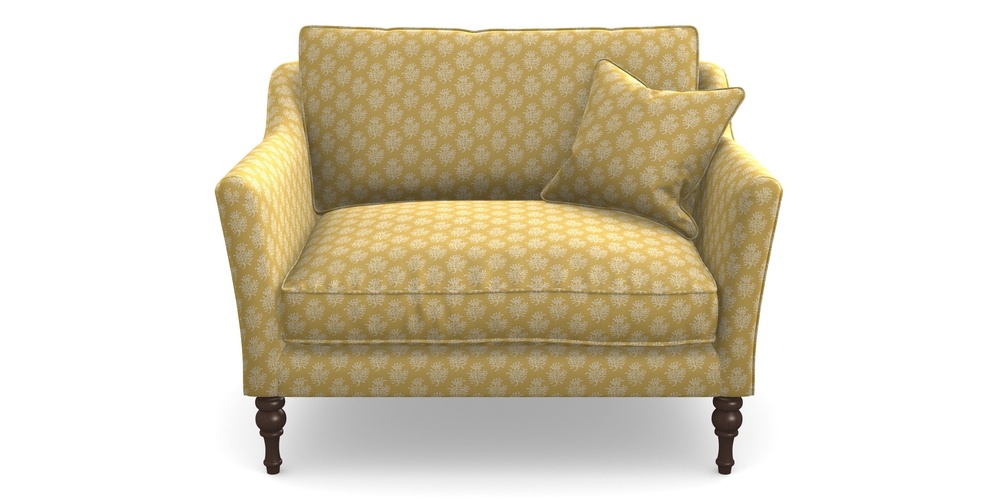 Product photograph of Brunel Snuggler In Cloth 21 - Coral 1 - Canary from Sofas and Stuff Limited