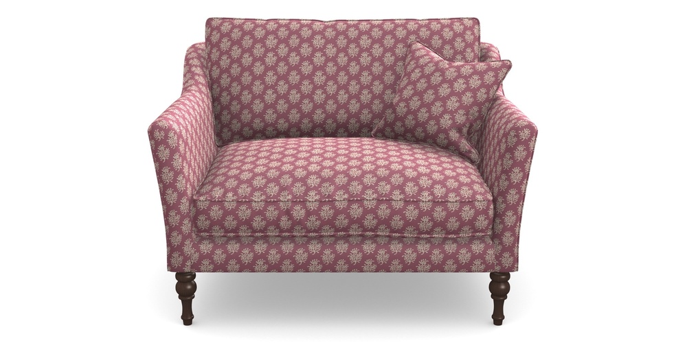 Product photograph of Brunel Snuggler In Cloth 21 - Coral 1 - Cassis from Sofas and Stuff Limited