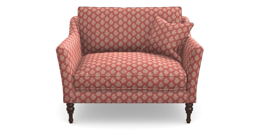 Product photograph of Brunel Snuggler In Cloth 21 - Coral 1 - Ginger Snap from Sofas and Stuff Limited