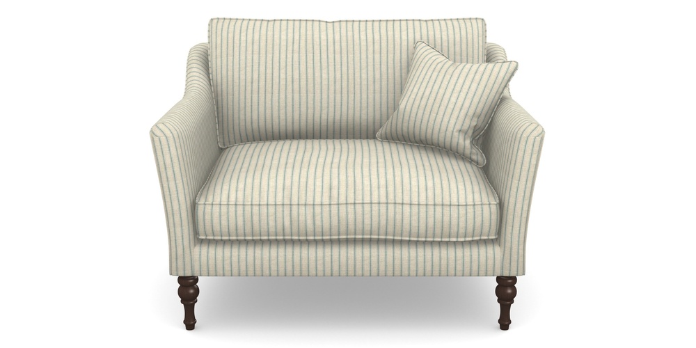 Product photograph of Brunel Snuggler In Cloth 18 Stripes - Ticking - Basil from Sofas and Stuff Limited