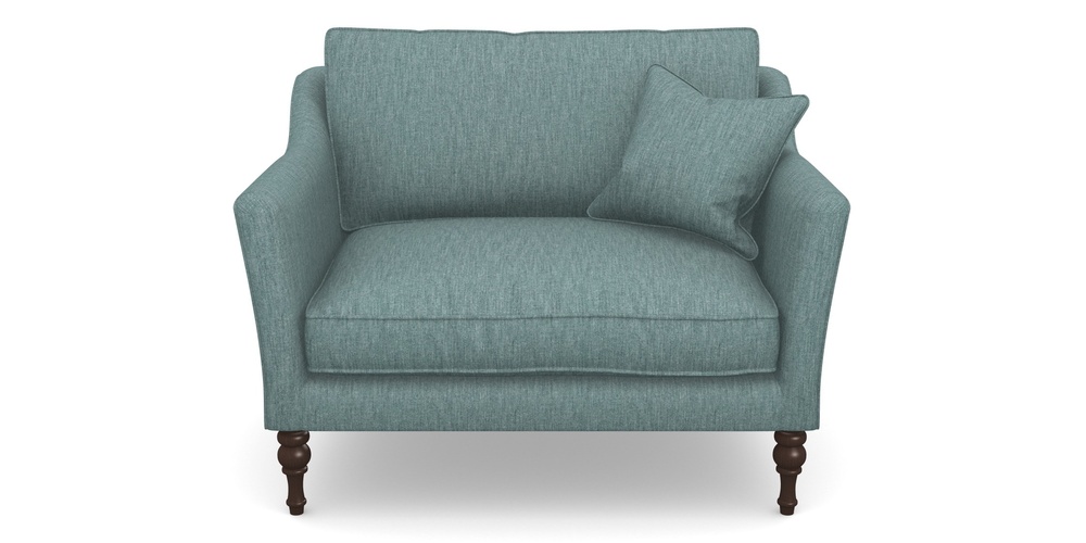 Product photograph of Brunel Snuggler In Clever Cotton Mix - Teal from Sofas and Stuff Limited