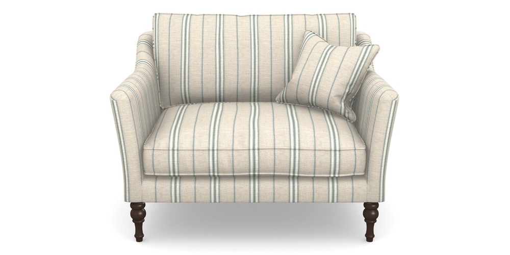 Product photograph of Brunel Snuggler In Cloth 18 Stripes - Regimental - Basil from Sofas and Stuff Limited