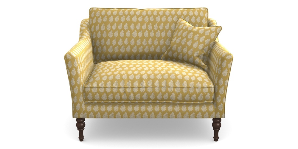 Product photograph of Brunel Snuggler In Cloth 21 - Oak Leaf - Canary from Sofas and Stuff Limited