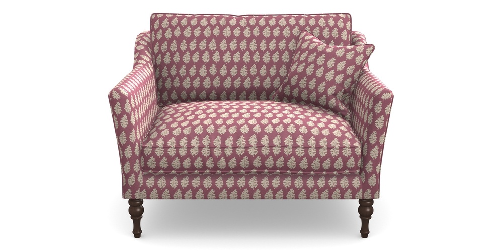 Product photograph of Brunel Snuggler In Cloth 21 - Oak Leaf - Cassis from Sofas and Stuff Limited