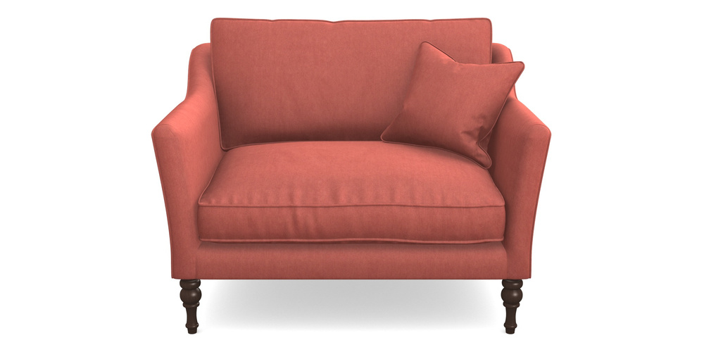 Product photograph of Brunel Snuggler In Clever Tough And Eco Velvet - Damson from Sofas and Stuff Limited