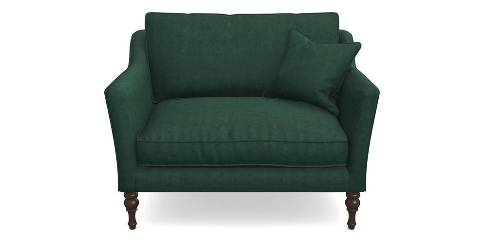 Product photograph of Brunel Snuggler In Clever Tough And Eco Velvet - Pine from Sofas and Stuff Limited