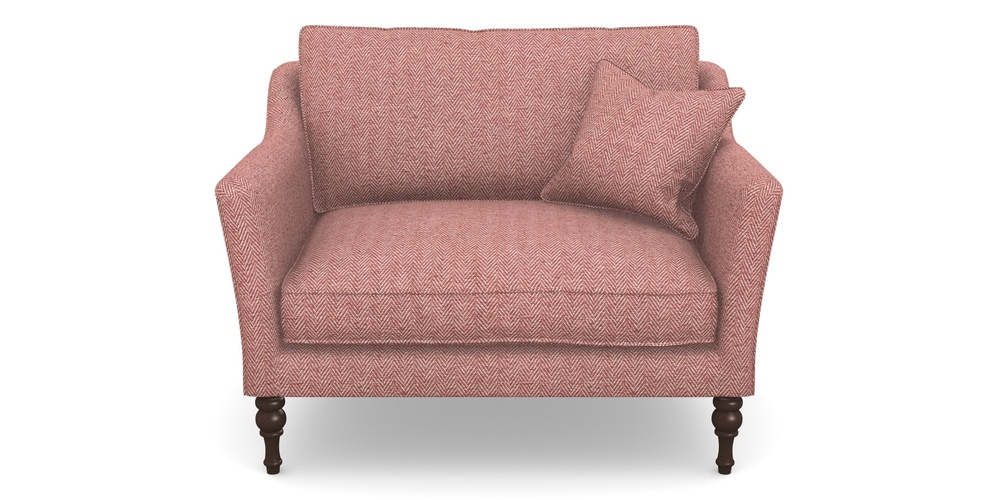 Product photograph of Brunel Snuggler In Dundee Herringbone - Rose from Sofas and Stuff Limited