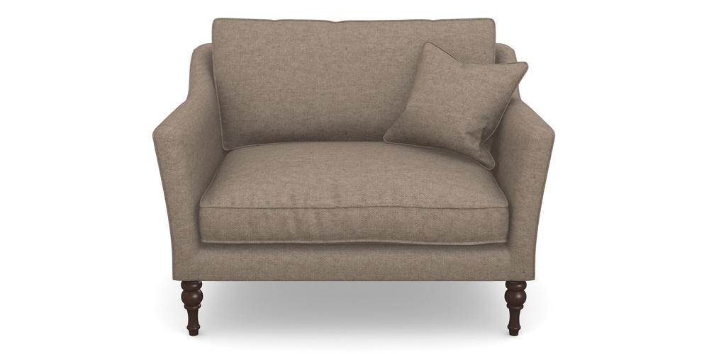 Product photograph of Brunel Snuggler In Easy Clean Plain - Camel from Sofas and Stuff Limited