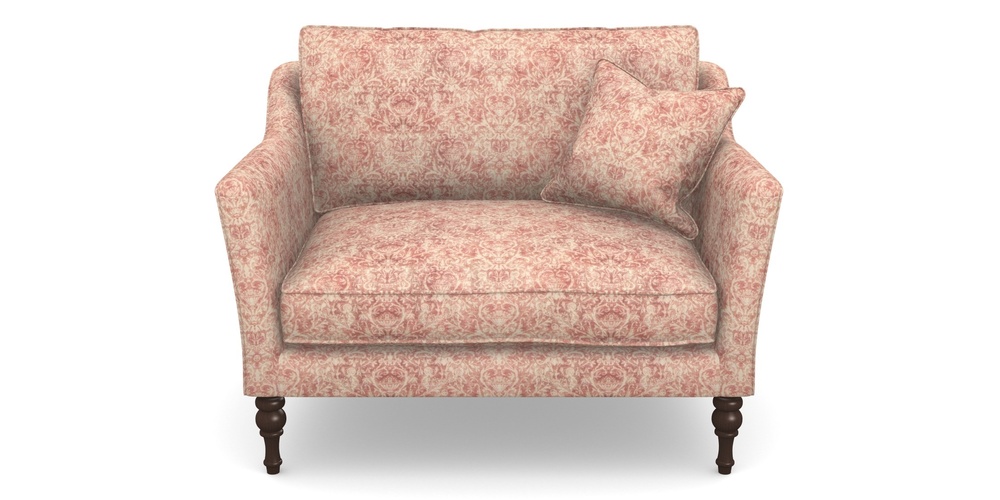 Product photograph of Brunel Snuggler In Grace Linen - Brick from Sofas and Stuff Limited