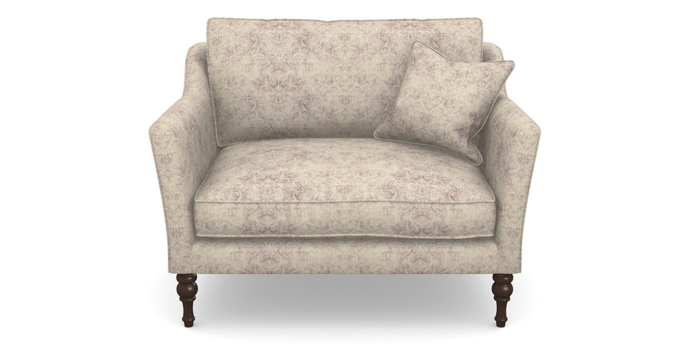 Product photograph of Brunel Snuggler In Grace Linen - Grape from Sofas and Stuff Limited