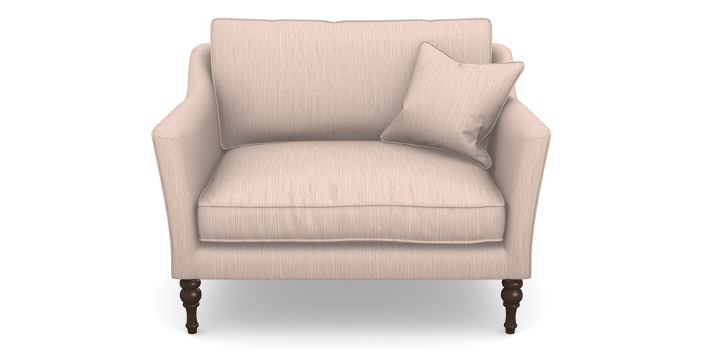 Product photograph of Brunel Snuggler In Herringbone - Rose from Sofas and Stuff Limited