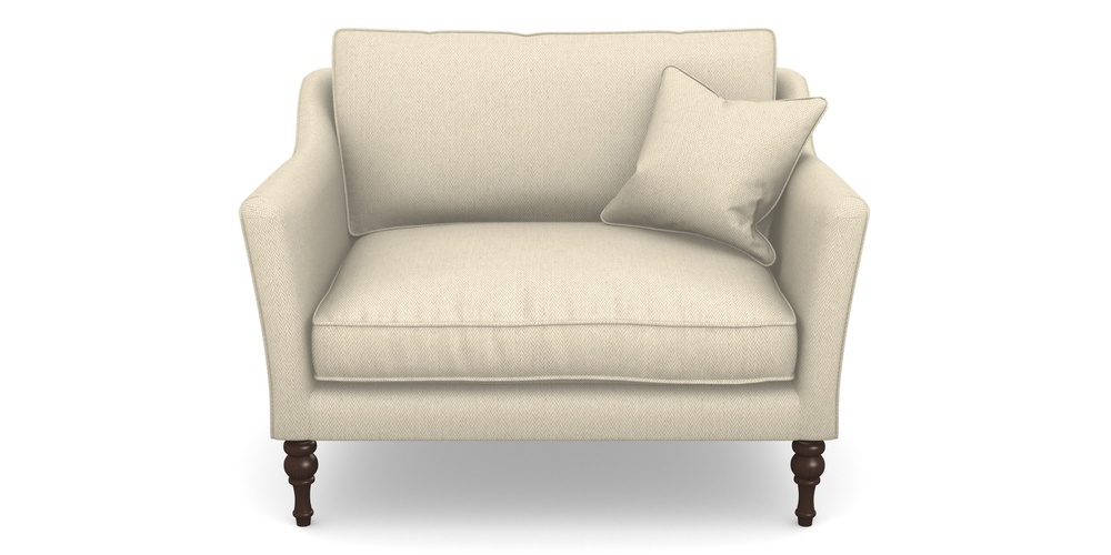 Product photograph of Brunel Snuggler In House Linen 2 - Natural from Sofas and Stuff Limited