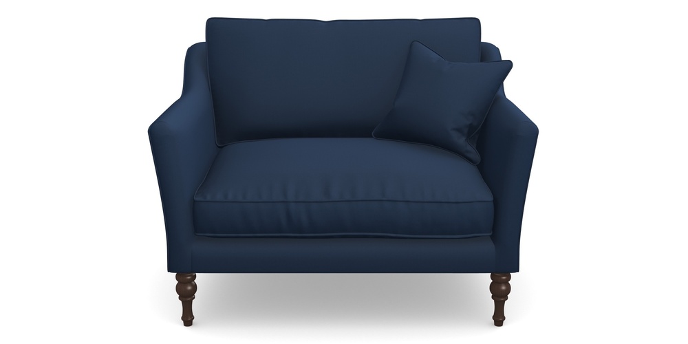 Product photograph of Brunel Snuggler In House Velvet - Indigo from Sofas and Stuff Limited