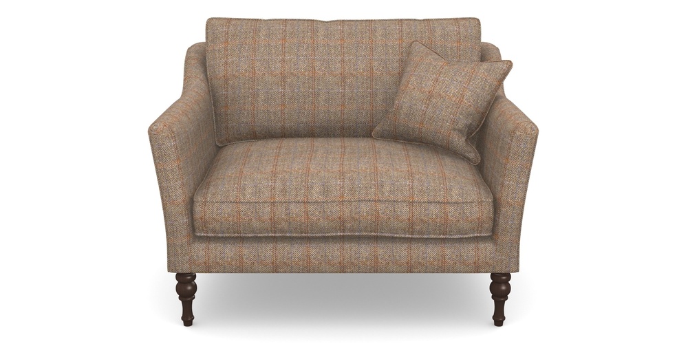 Product photograph of Brunel Snuggler In Harris Tweed House - Harris Tweed House Bracken Herringbone from Sofas and Stuff Limited