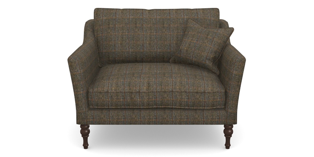 Product photograph of Brunel Snuggler In Harris Tweed House - Harris Tweed House Blue from Sofas and Stuff Limited