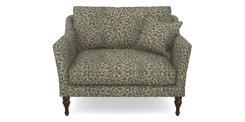 Product photograph of Brunel Snuggler In V A Drawn From Nature Collection - Oak Tree - Dark Green from Sofas and Stuff Limited