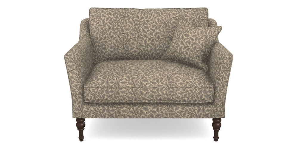 Product photograph of Brunel Snuggler In V A Drawn From Nature Collection - Oak Tree - Grey from Sofas and Stuff Limited