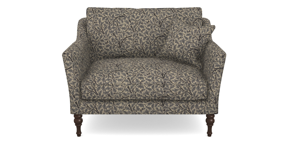 Product photograph of Brunel Snuggler In V A Drawn From Nature Collection - Oak Tree - Navy from Sofas and Stuff Limited